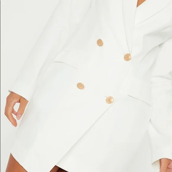 White Blazer Dress - Picture 4 of 4